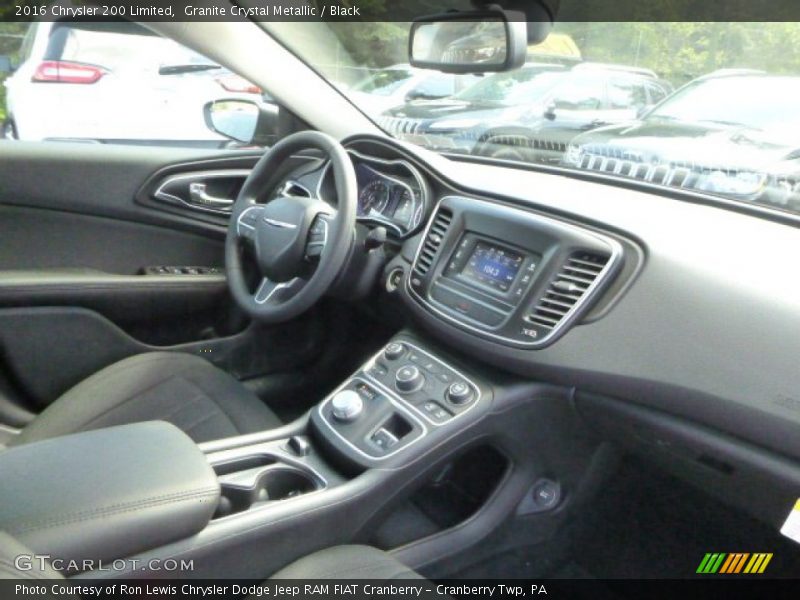 Granite Crystal Metallic / Black 2016 Chrysler 200 Limited