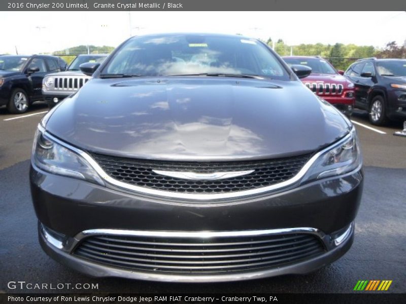 Granite Crystal Metallic / Black 2016 Chrysler 200 Limited