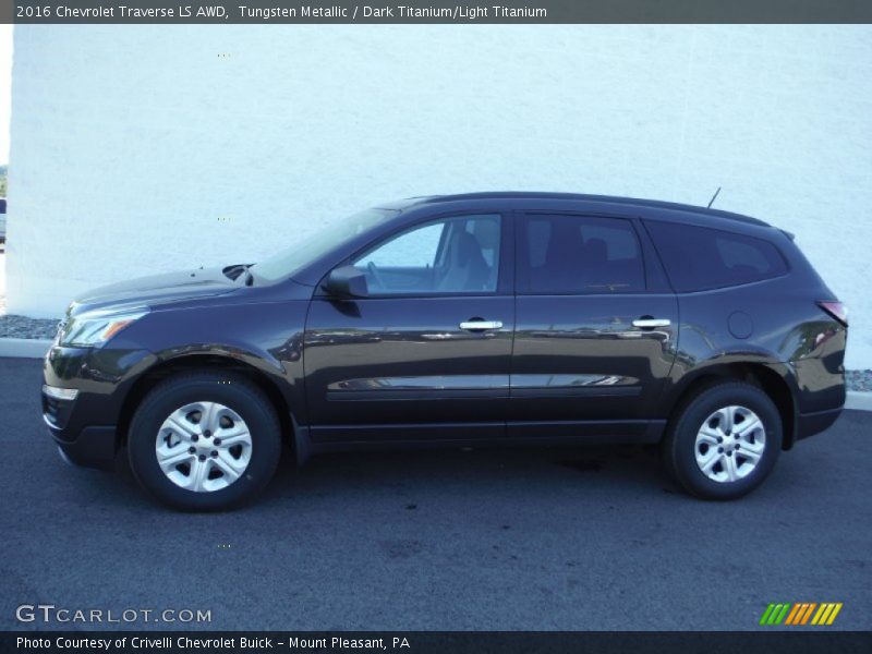 Tungsten Metallic / Dark Titanium/Light Titanium 2016 Chevrolet Traverse LS AWD