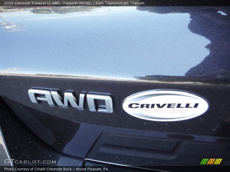 Tungsten Metallic / Dark Titanium/Light Titanium 2016 Chevrolet Traverse LS AWD