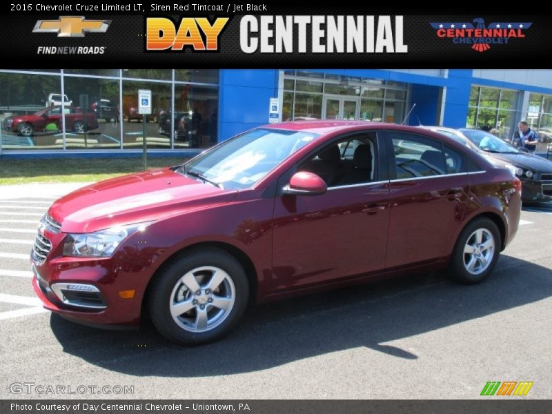 Siren Red Tintcoat / Jet Black 2016 Chevrolet Cruze Limited LT