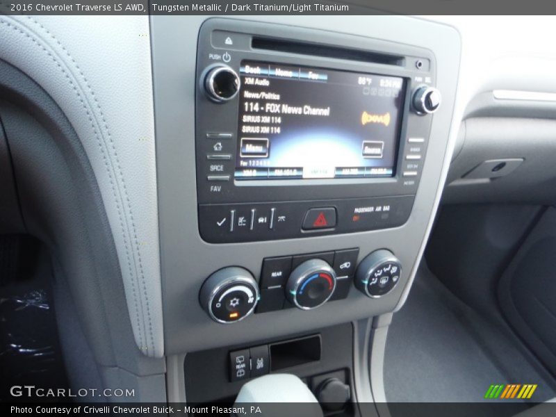 Tungsten Metallic / Dark Titanium/Light Titanium 2016 Chevrolet Traverse LS AWD