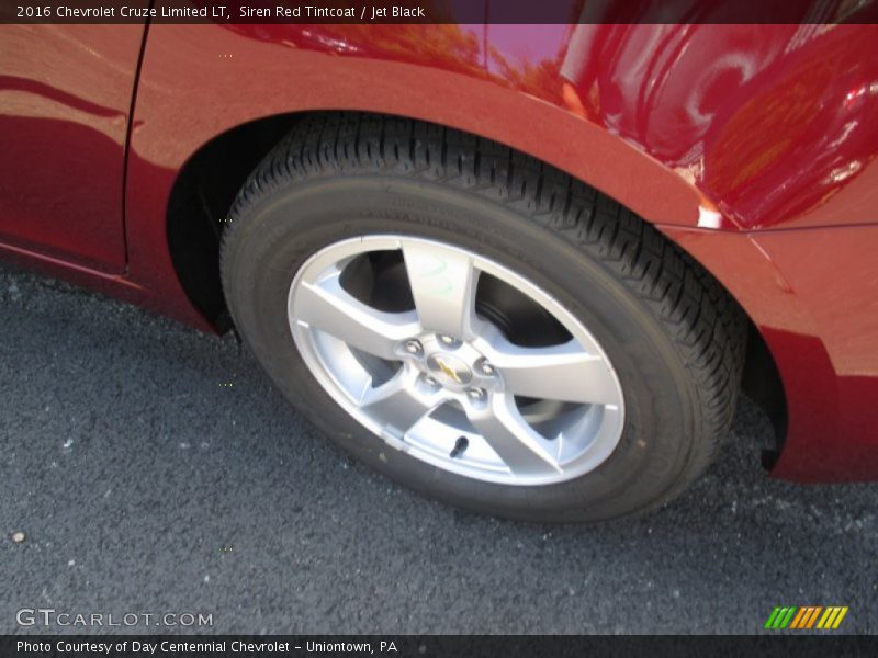 Siren Red Tintcoat / Jet Black 2016 Chevrolet Cruze Limited LT