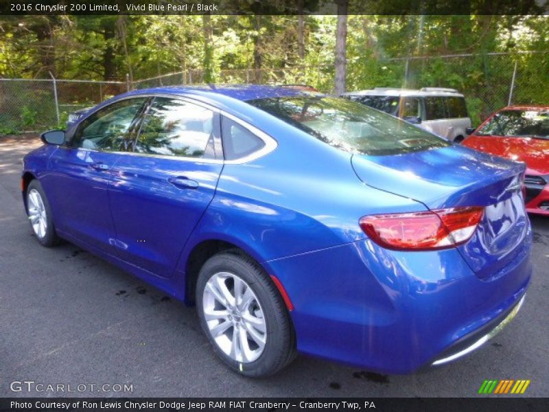 Vivid Blue Pearl / Black 2016 Chrysler 200 Limited