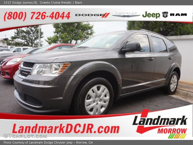 Granite Crystal Metallic / Black 2015 Dodge Journey SE