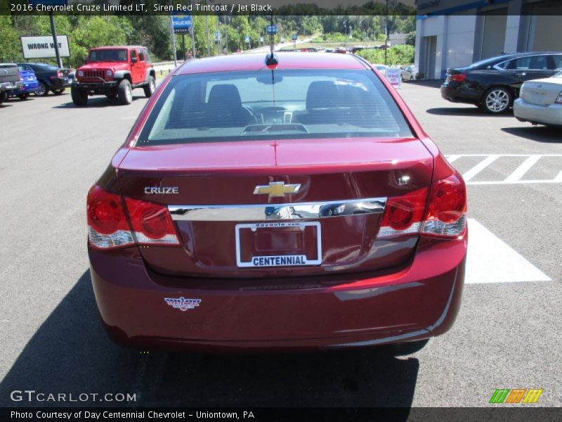 Siren Red Tintcoat / Jet Black 2016 Chevrolet Cruze Limited LT