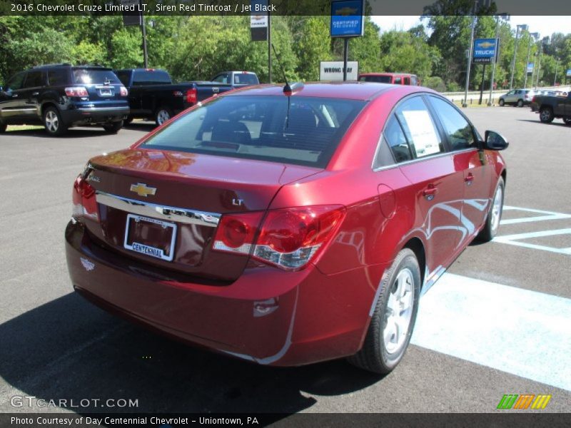 Siren Red Tintcoat / Jet Black 2016 Chevrolet Cruze Limited LT