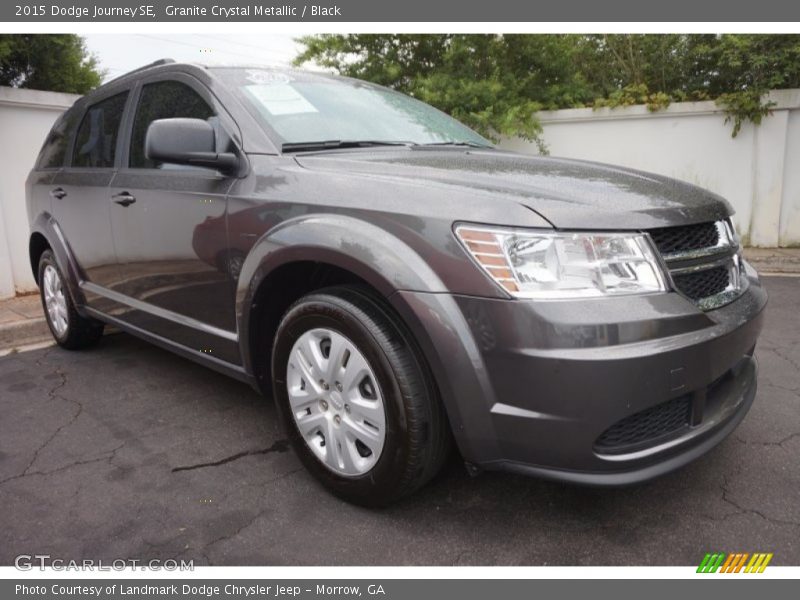 Granite Crystal Metallic / Black 2015 Dodge Journey SE