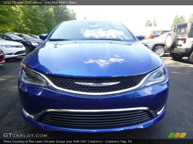 Vivid Blue Pearl / Black 2016 Chrysler 200 Limited