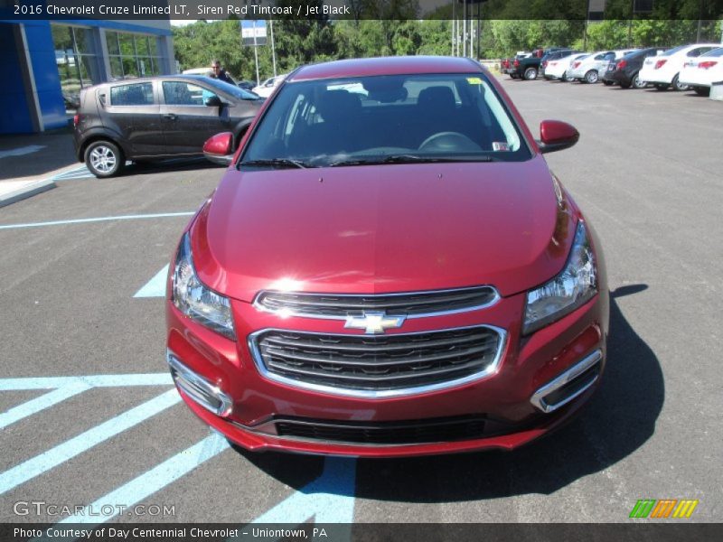 Siren Red Tintcoat / Jet Black 2016 Chevrolet Cruze Limited LT