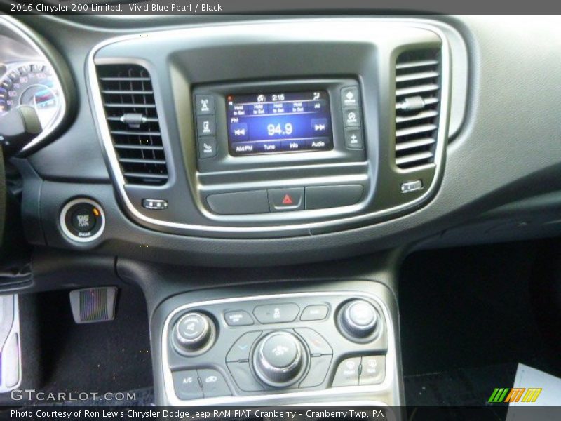 Vivid Blue Pearl / Black 2016 Chrysler 200 Limited