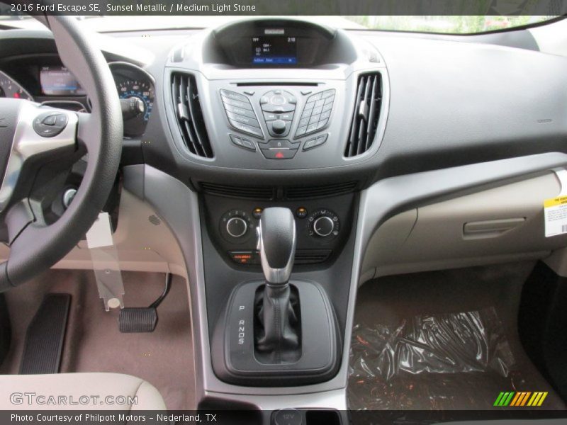 Sunset Metallic / Medium Light Stone 2016 Ford Escape SE