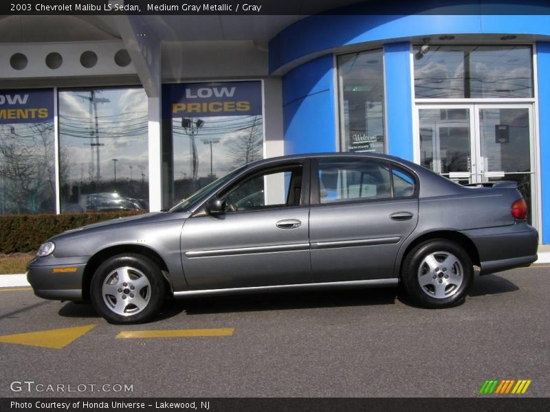 Medium Gray Metallic / Gray 2003 Chevrolet Malibu LS Sedan