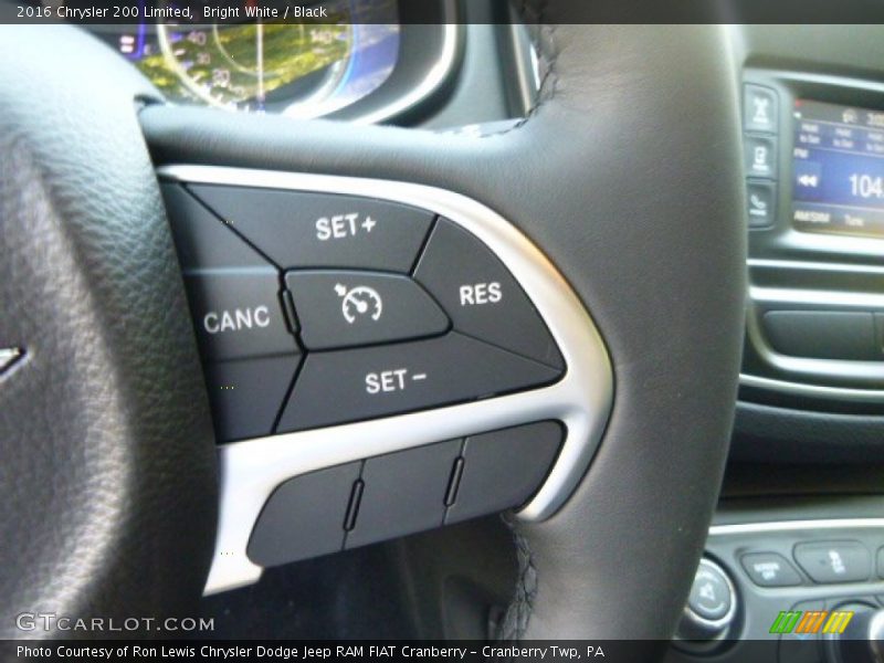 Bright White / Black 2016 Chrysler 200 Limited