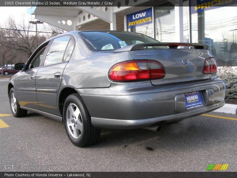 Medium Gray Metallic / Gray 2003 Chevrolet Malibu LS Sedan