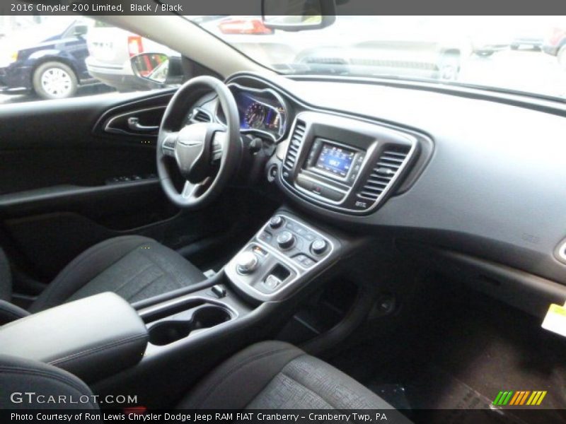 Black / Black 2016 Chrysler 200 Limited