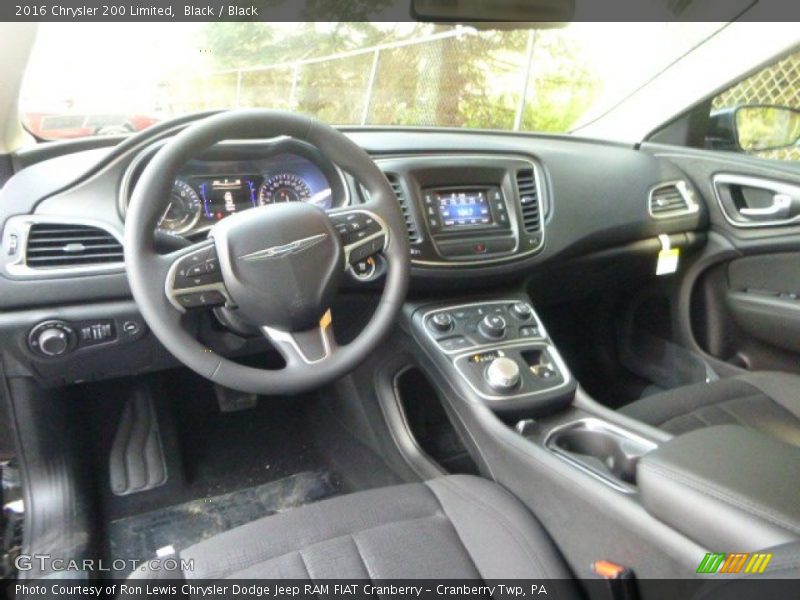 Black / Black 2016 Chrysler 200 Limited