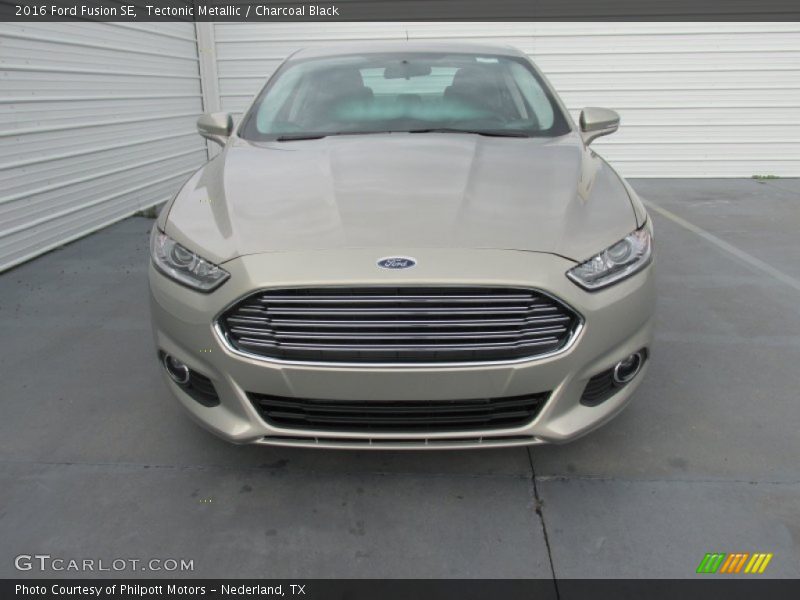 Tectonic Metallic / Charcoal Black 2016 Ford Fusion SE