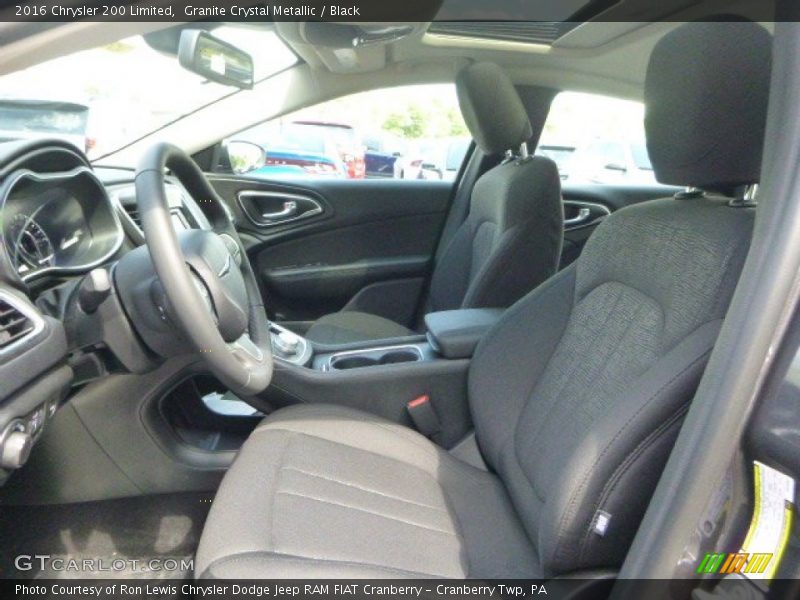 Granite Crystal Metallic / Black 2016 Chrysler 200 Limited