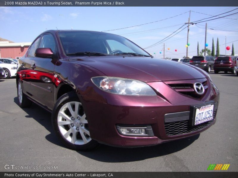 Phantom Purple Mica / Black 2008 Mazda MAZDA3 s Touring Sedan