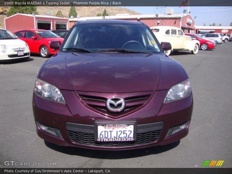 Phantom Purple Mica / Black 2008 Mazda MAZDA3 s Touring Sedan