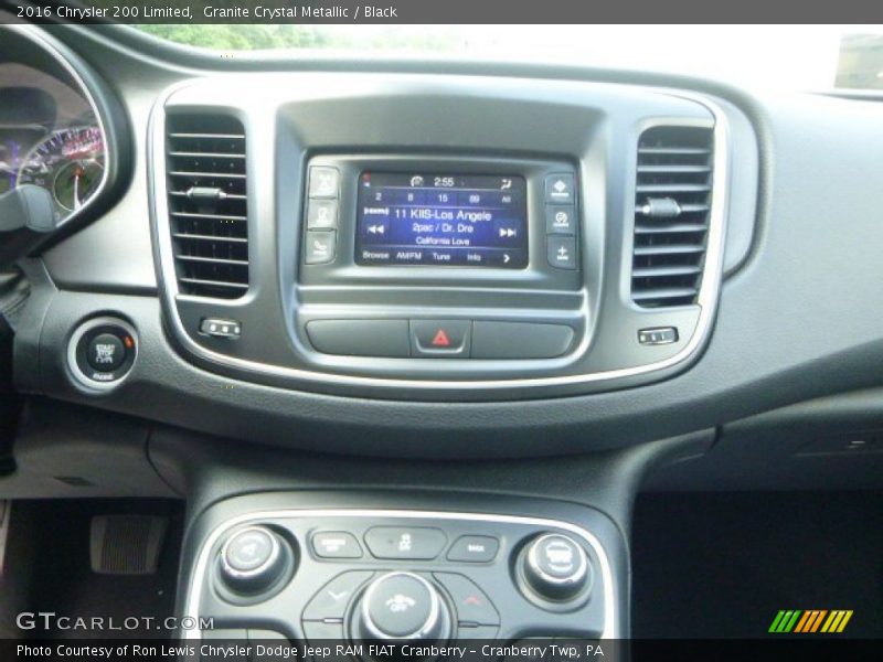Granite Crystal Metallic / Black 2016 Chrysler 200 Limited