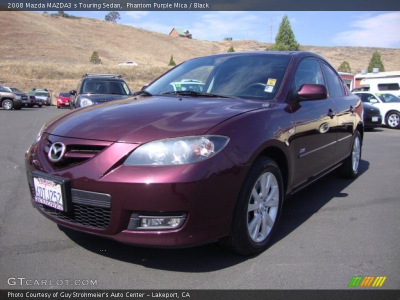 Phantom Purple Mica / Black 2008 Mazda MAZDA3 s Touring Sedan