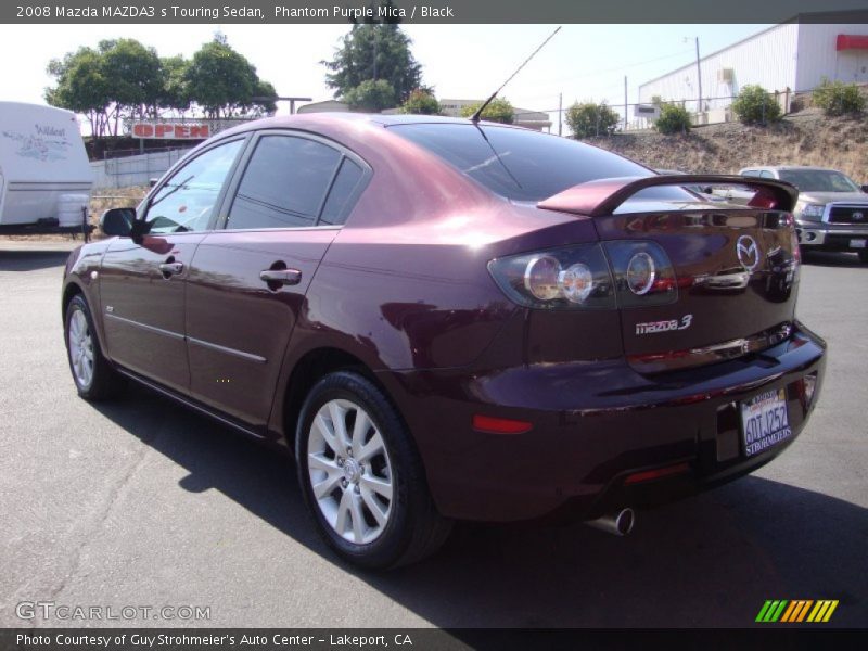 Phantom Purple Mica / Black 2008 Mazda MAZDA3 s Touring Sedan