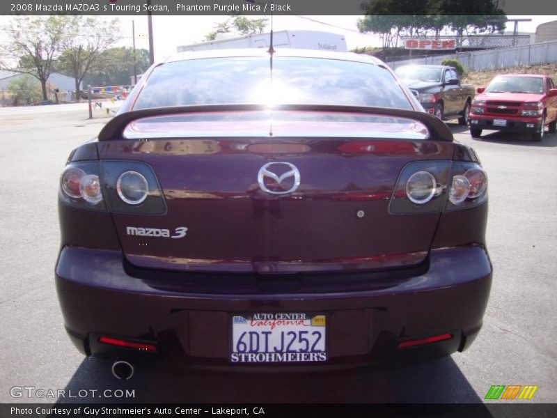 Phantom Purple Mica / Black 2008 Mazda MAZDA3 s Touring Sedan