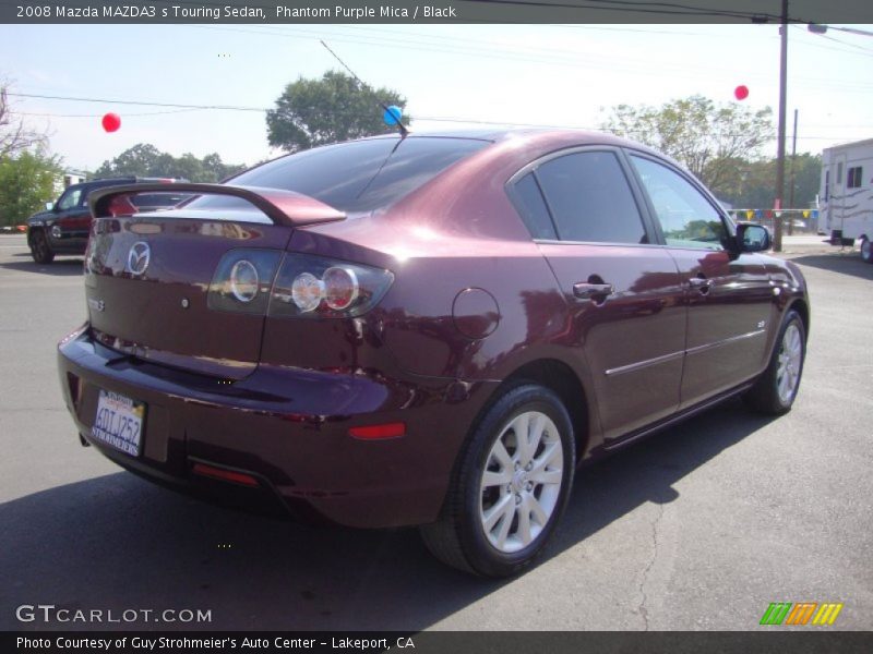 Phantom Purple Mica / Black 2008 Mazda MAZDA3 s Touring Sedan