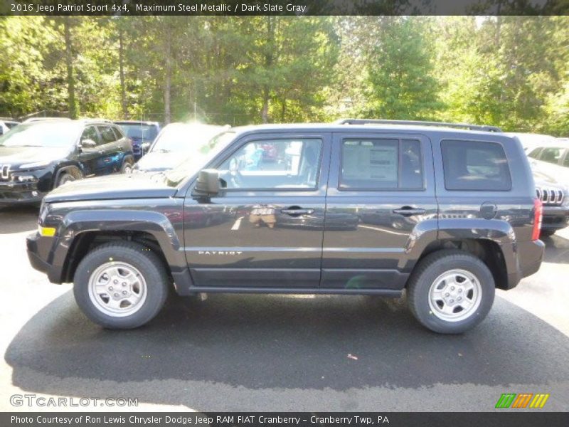 Maximum Steel Metallic / Dark Slate Gray 2016 Jeep Patriot Sport 4x4