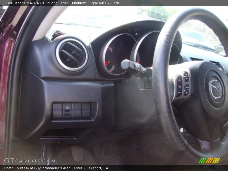 Phantom Purple Mica / Black 2008 Mazda MAZDA3 s Touring Sedan
