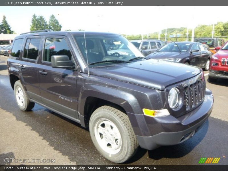 Maximum Steel Metallic / Dark Slate Gray 2016 Jeep Patriot Sport 4x4