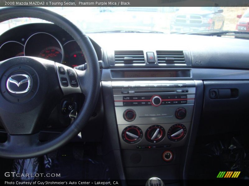 Phantom Purple Mica / Black 2008 Mazda MAZDA3 s Touring Sedan