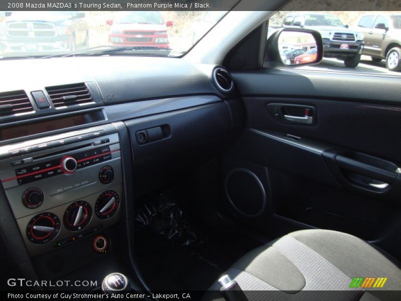 Phantom Purple Mica / Black 2008 Mazda MAZDA3 s Touring Sedan
