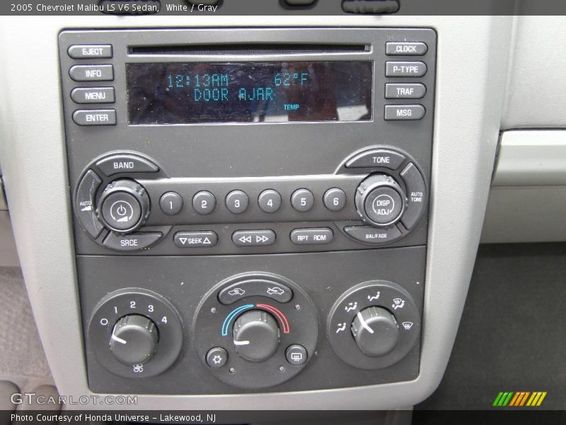 White / Gray 2005 Chevrolet Malibu LS V6 Sedan