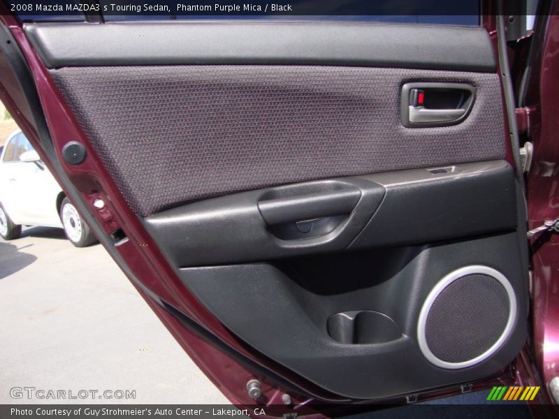 Phantom Purple Mica / Black 2008 Mazda MAZDA3 s Touring Sedan