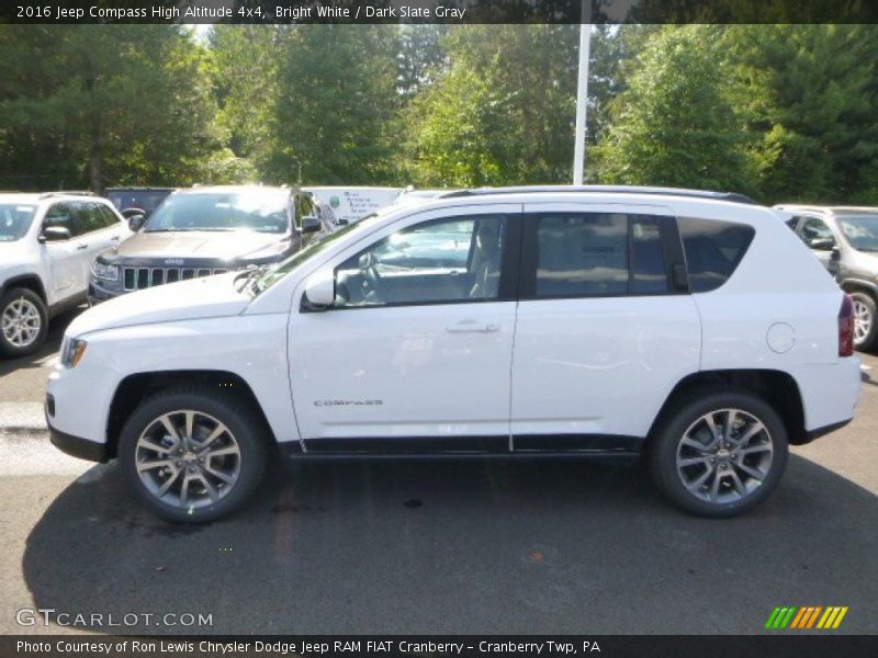 Bright White / Dark Slate Gray 2016 Jeep Compass High Altitude 4x4