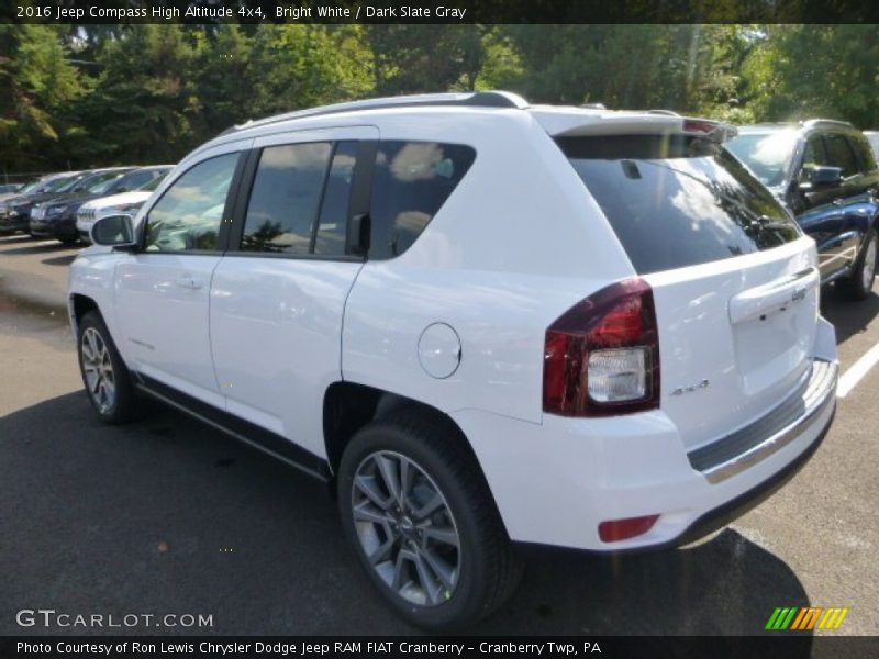 Bright White / Dark Slate Gray 2016 Jeep Compass High Altitude 4x4