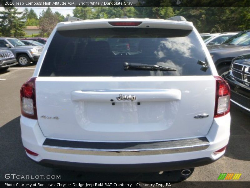 Bright White / Dark Slate Gray 2016 Jeep Compass High Altitude 4x4