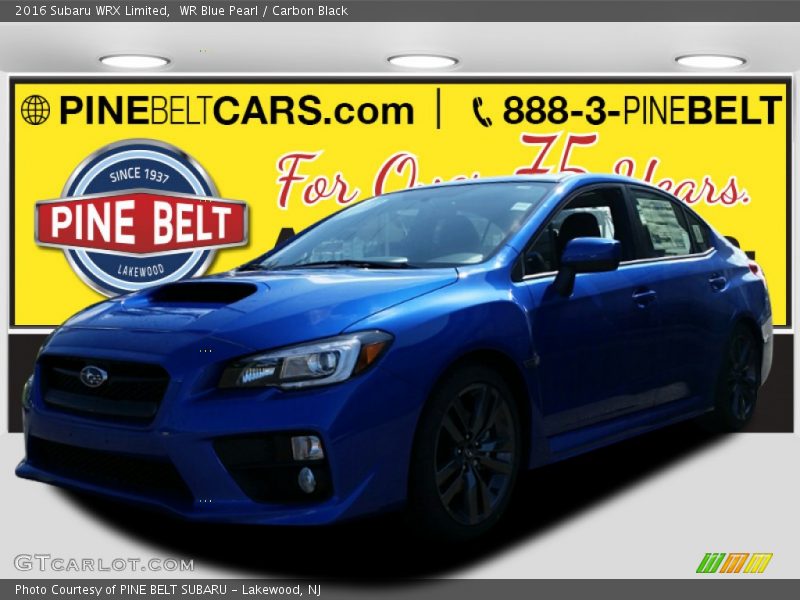 WR Blue Pearl / Carbon Black 2016 Subaru WRX Limited