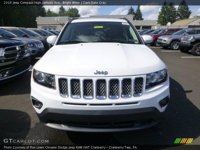 Bright White / Dark Slate Gray 2016 Jeep Compass High Altitude 4x4