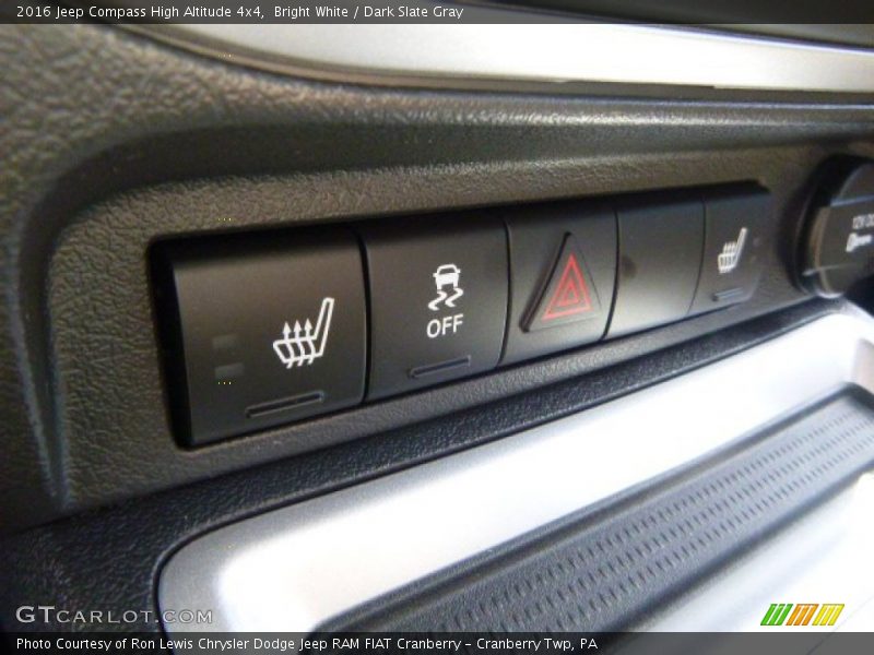 Bright White / Dark Slate Gray 2016 Jeep Compass High Altitude 4x4