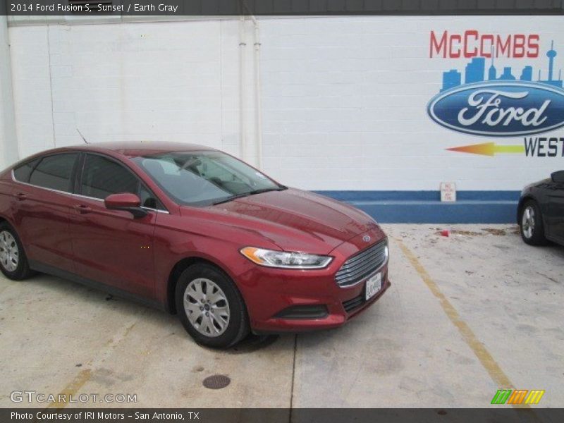 Sunset / Earth Gray 2014 Ford Fusion S