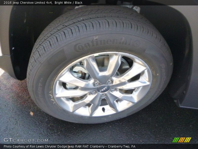 Bright White / Black 2016 Jeep Cherokee Limited 4x4