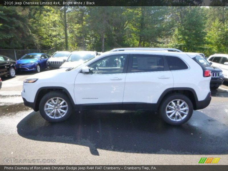 Bright White / Black 2016 Jeep Cherokee Limited 4x4