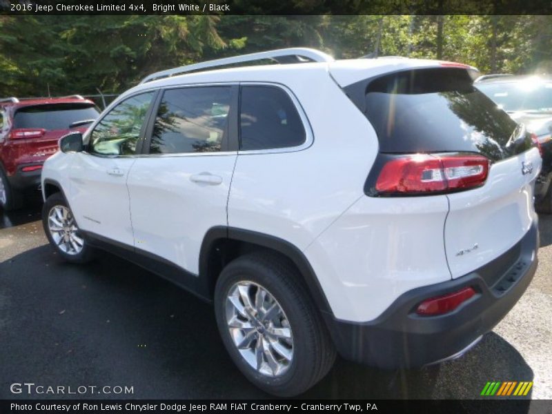 Bright White / Black 2016 Jeep Cherokee Limited 4x4