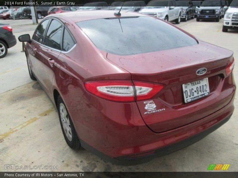 Sunset / Earth Gray 2014 Ford Fusion S