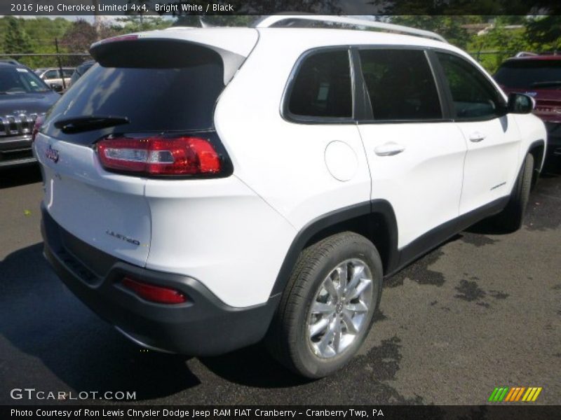 Bright White / Black 2016 Jeep Cherokee Limited 4x4