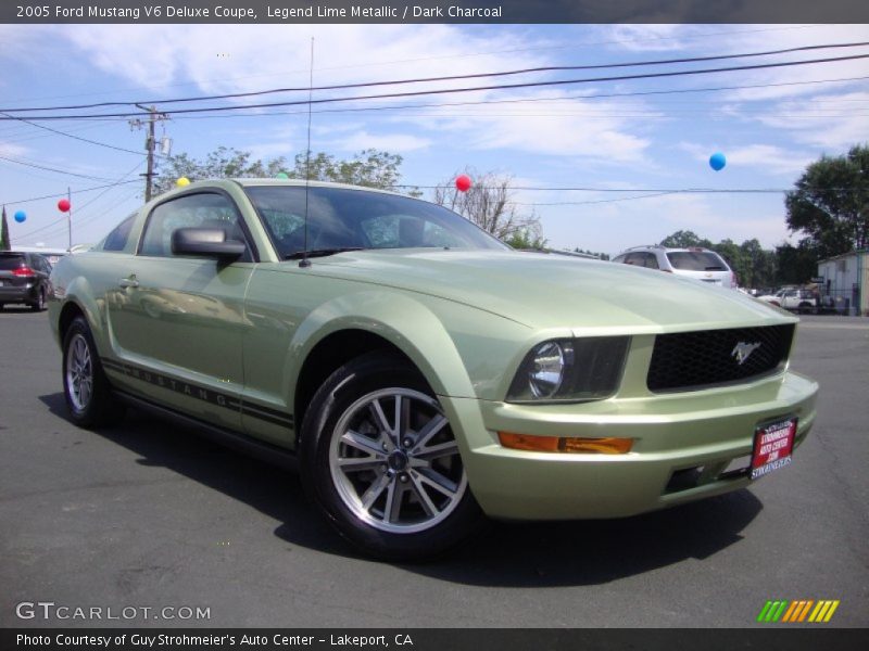 Legend Lime Metallic / Dark Charcoal 2005 Ford Mustang V6 Deluxe Coupe
